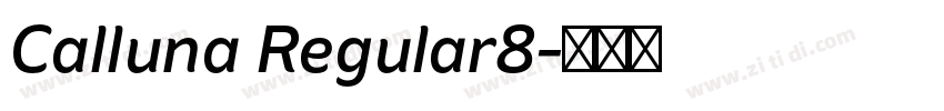 Calluna Regular8字体转换